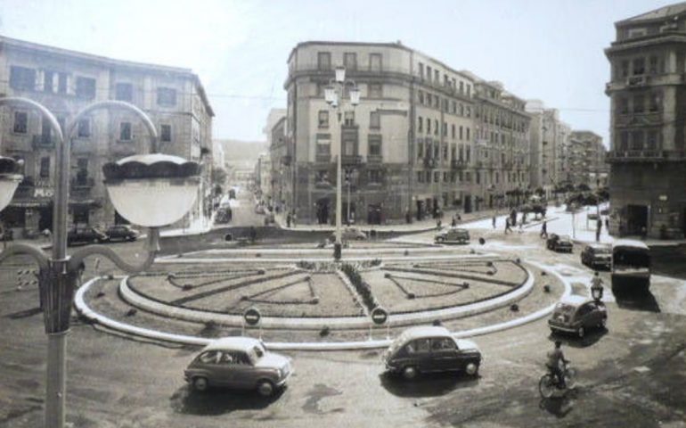 La Cagliari che non c’è più: una bella immagine della rotonda di piazza San Benedetto nel 1959