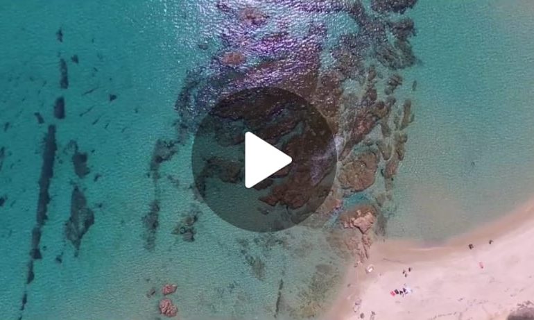 Scoglio di Peppino (Costa Rei) dal drone