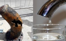 Tubo dell'acqua rotto a Selargius