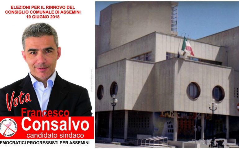 Assemini al voto. Francesco Consalvo candidato per la lista civica Democratici Progressisti per Assemini presenta i 3 provvedimenti dei primi 100 giorni