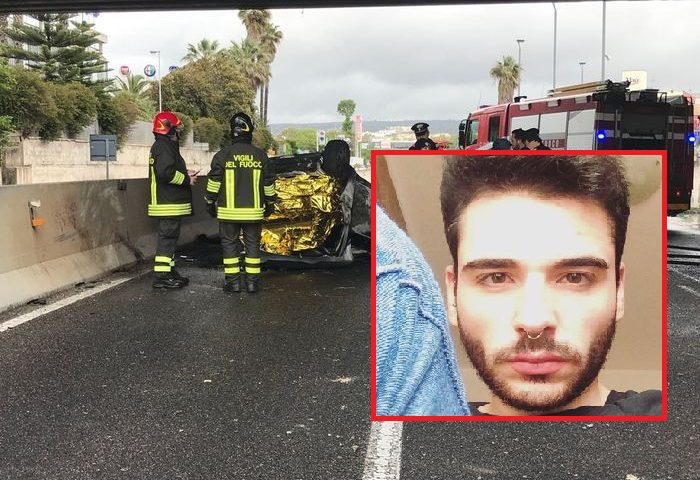 Si chiamava Alessandro Ortu, il 22enne morto carbonizzato ieri nell’incidente stradale alle porte di Sassari