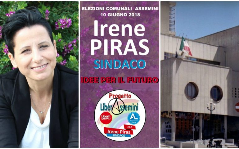 Assemini al voto. Irene Piras candidata a sindaca della lista LiberAssemini presenta i 3 provvedimenti dei primi 100 giorni