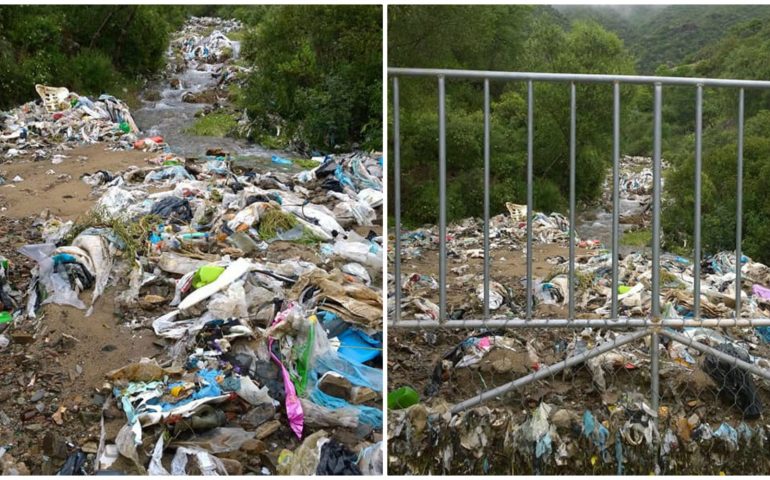 Riu Mannu: le piogge portano a galla un mare di immondizia e rifiuti