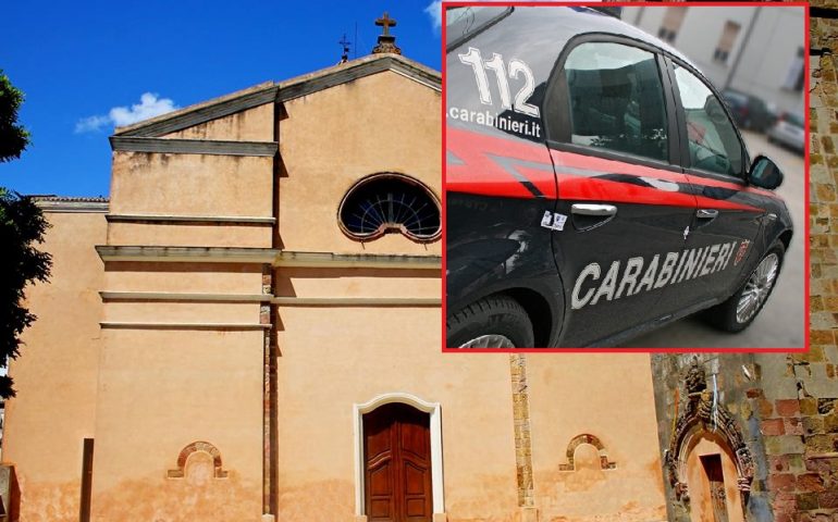 Chiesa di San Michele Arcangelo a Nurri carabinieri furto rom