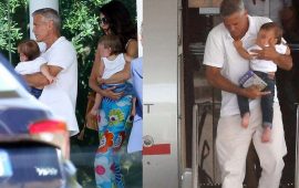 George Clooney e Amal sbarcano in Sardegna - Foto di Daily Mail