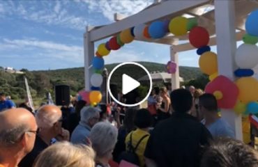 Inaugurazione spiaggia per malati di Sla a Maladroxia