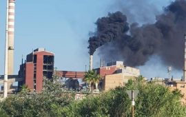 Incendio Portovesme - foto di Mauro Pili