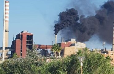 Incendio Portovesme - foto di Mauro Pili