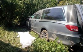 Incidente carro Funebre Galliate foto novara today