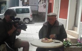 Zio MIchelino SCudu intervistato dalla tv brasiliana