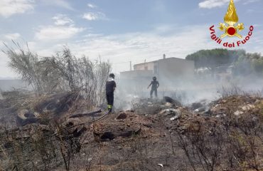 incendio a Elmas 130