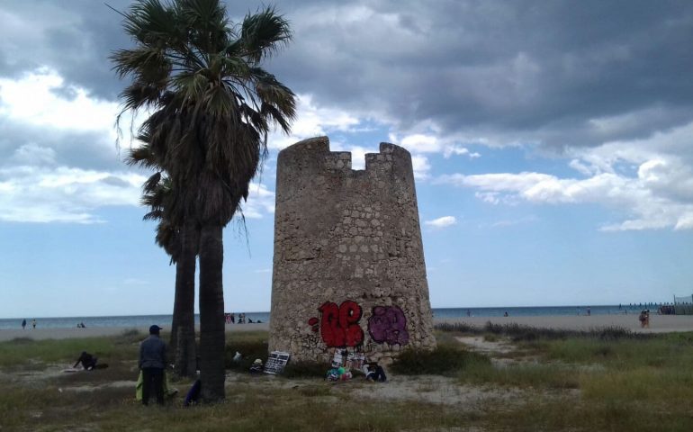 La Torre spagnola del Poetto