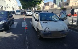 viale colombo 83enne travolge due persone sulle strisce pedonali