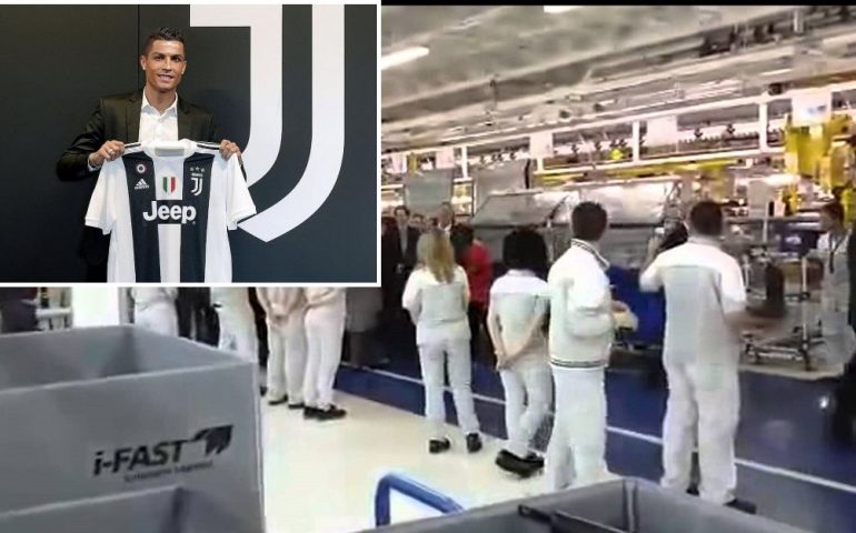 Cristiano Ronaldo Juventus operai Melfi sciopero