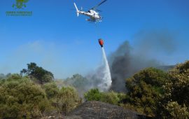 Incendio a Carbonia