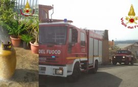 Paura a Monastir per l'incendio di una bombola Gpl