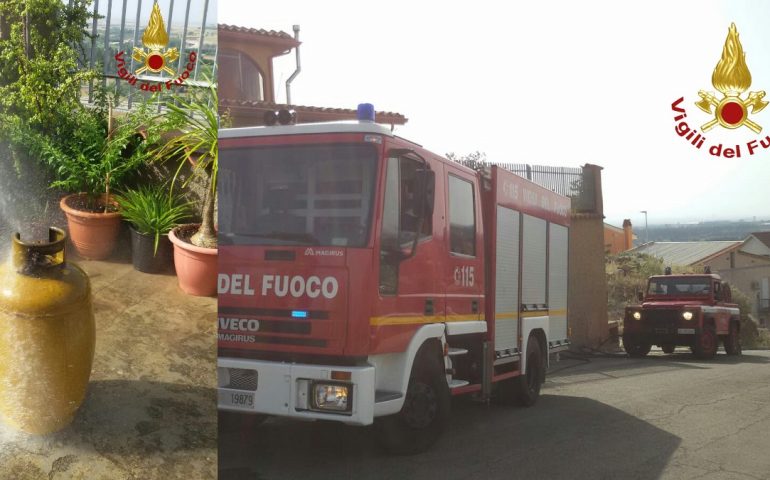 Paura a Monastir per l'incendio di una bombola Gpl