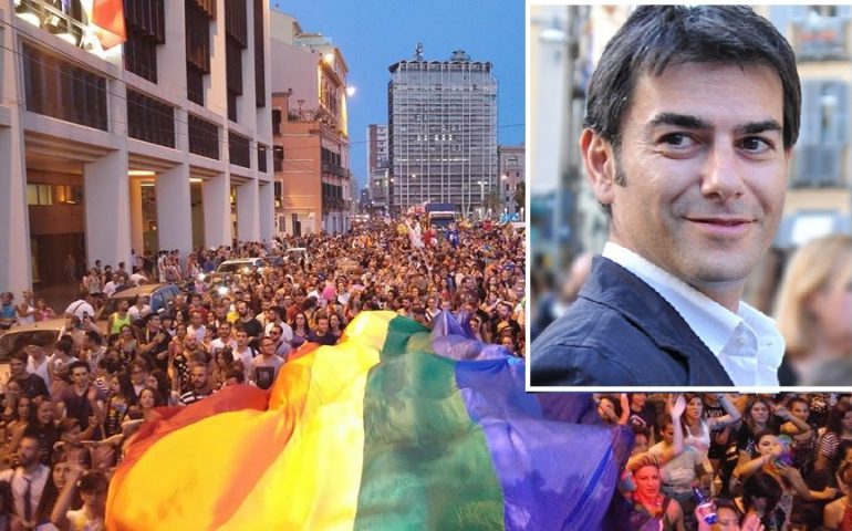 Sardegna Pride 2016 a Cagliari (Nel riquadro Massimo Zedda)