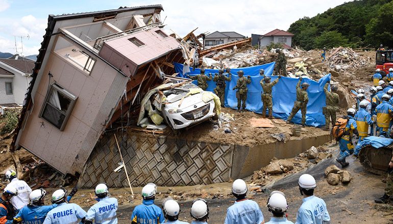 giappone-alluvione. foto il post