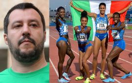salvini atlete azzurre di colore