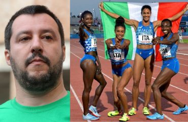 salvini atlete azzurre di colore