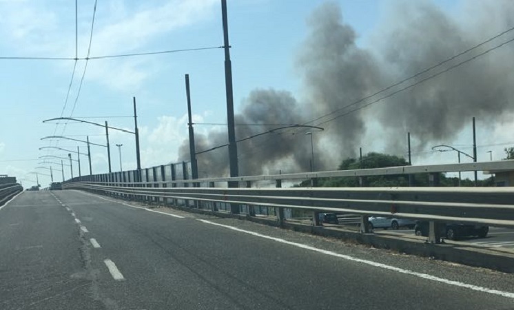 Incendio viale Marconi