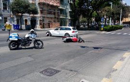 Incidente via dante cagliari motociclista codice rosso