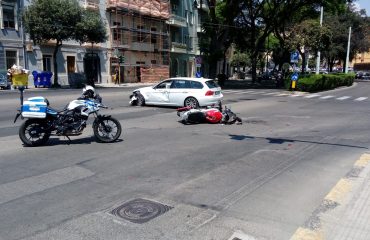 Incidente via dante cagliari motociclista codice rosso