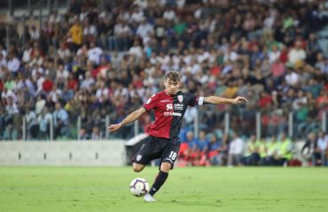 Nicolò Barella con la fascia da capitano