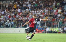 Nicolò Barella con la fascia da capitano