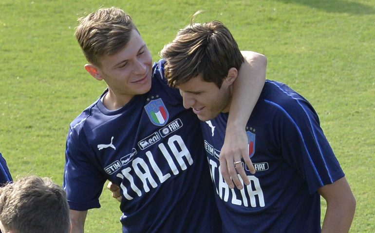 Nazionale, Barella e Cragno si allenano a Coverciano (foto)