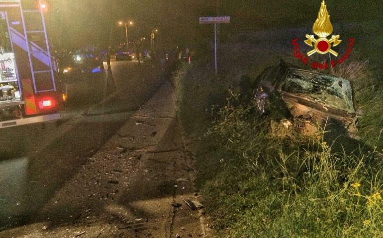 Maracalagonis: incidente stradale tra due auto. Estratti gli occupanti dalle lamiere