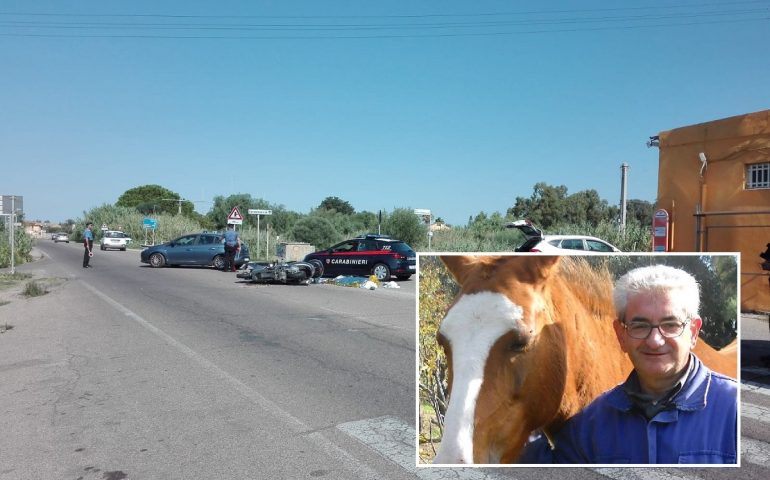 incidente adriano galletti morto centauro quartu