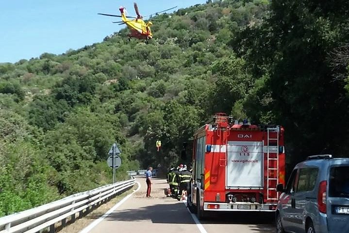 Tragedia sulle strade ogliastrine, muore centauro sulla 125 per Baunei