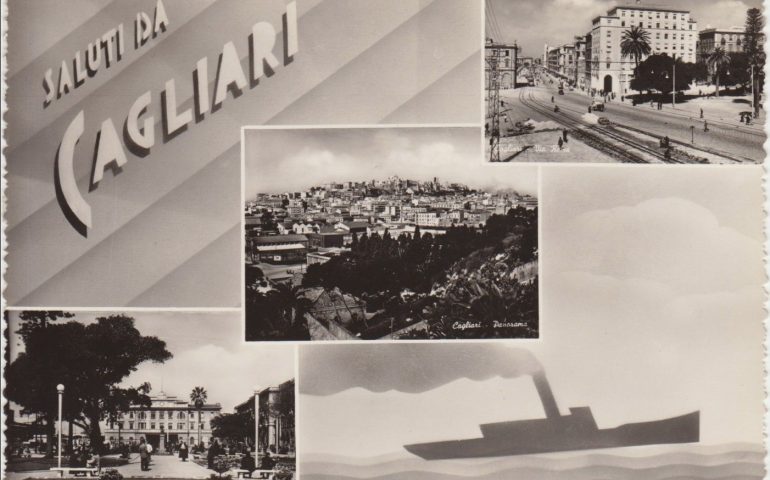La Cagliari che non c’è più: una curiosa e simpatica cartolina del 1952