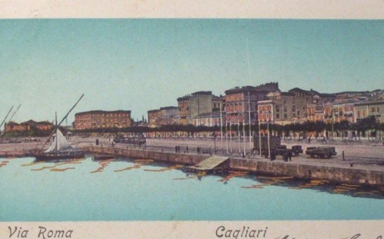 La Cagliari che non c’è più: via Roma nel 1901, non ci sono ancora il Municipio e La Rinascente