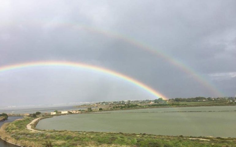 Doppio Arcobalento su Molentargius - Foto di Laila Di Naro