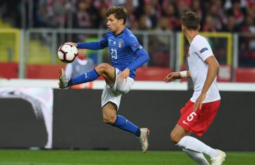 Nicolò Barella contro la Polonia