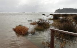 mareggiata poetto ottobre 2018