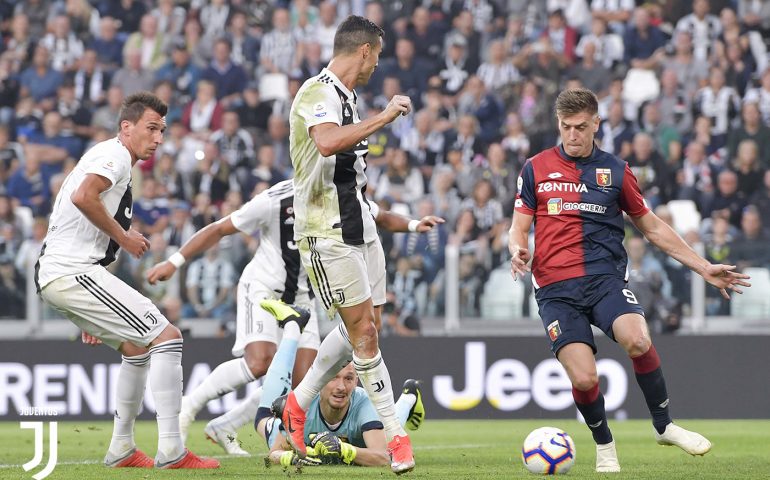 Serie A. La Juve ci prova con Cristiano Ronaldo ma il Genoa la ferma sull’1-1