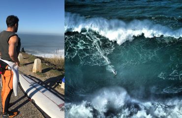 Francisco Porcella Nazaré Portogallo onde surf 30 metri