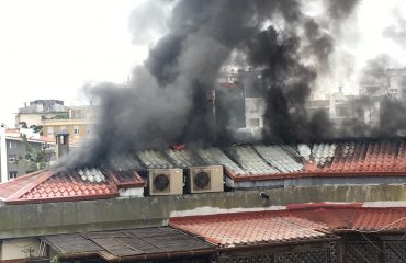 Incendio in viale Merello