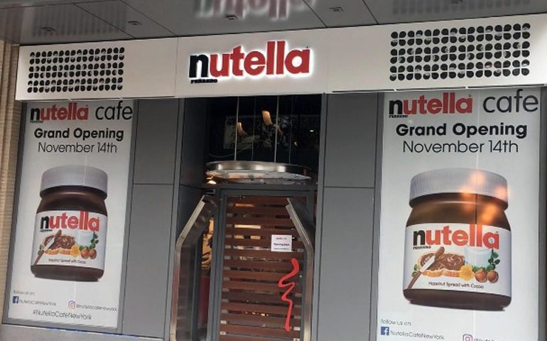 Nutella, passione non più solo italiana. Apre a New York un Nutella Cafè