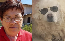 signora con cane