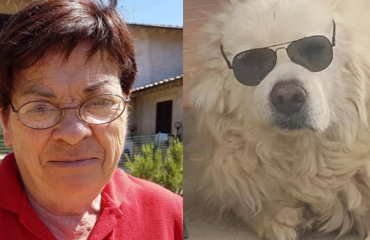 signora con cane