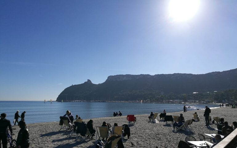 Giornata di sole al Poetto