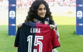 Luna Melis premiata dal Cagliari calcio