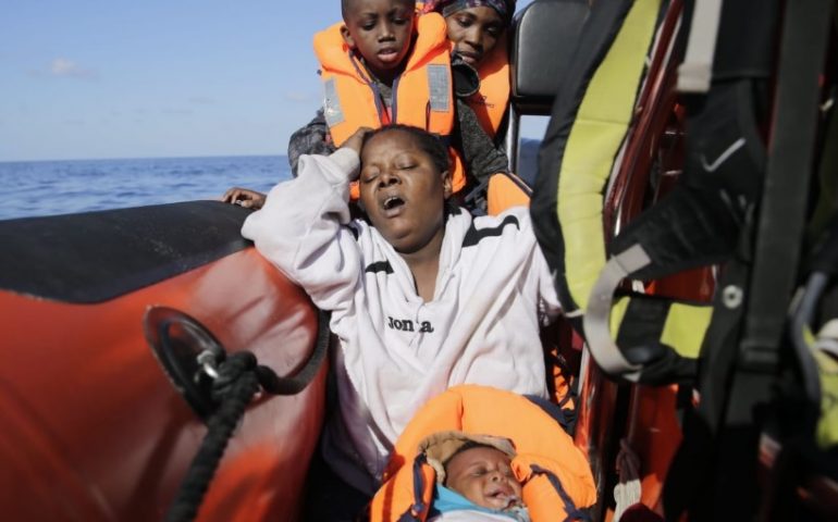 MIgranti salvati ieri da Open Arms