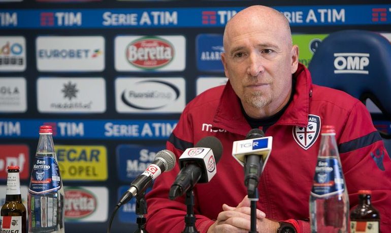 Maran in conferenza stampa prima di Udinese Cagliari