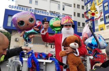 Vigili del Fuoco al Microcitemico di Cagliari per Natale